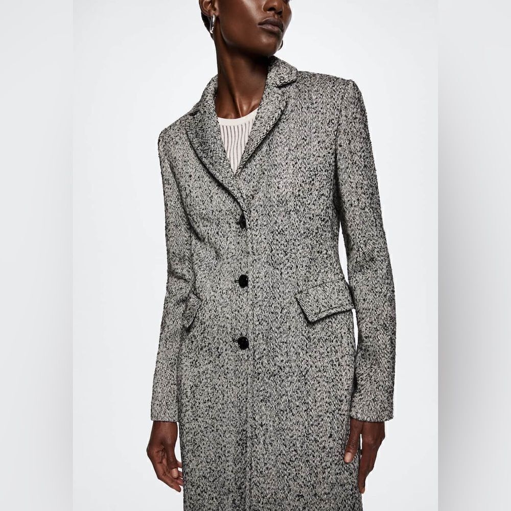Mango Fitted Coat With Buttons - Picture 6 of 9